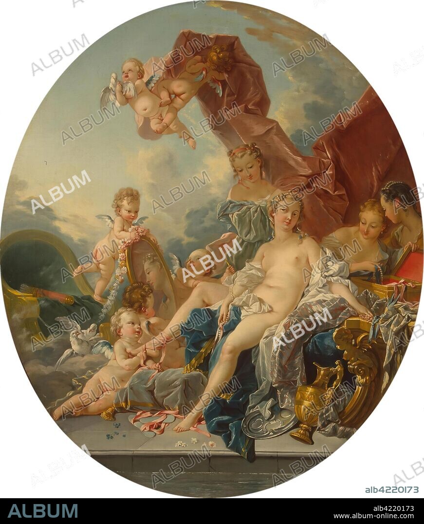 BOUCHER, FRANÇOIS (CIRCLE OF). 'Toilet of Venus'. France, After 1743. Dimensions: 101x86,7 cm.