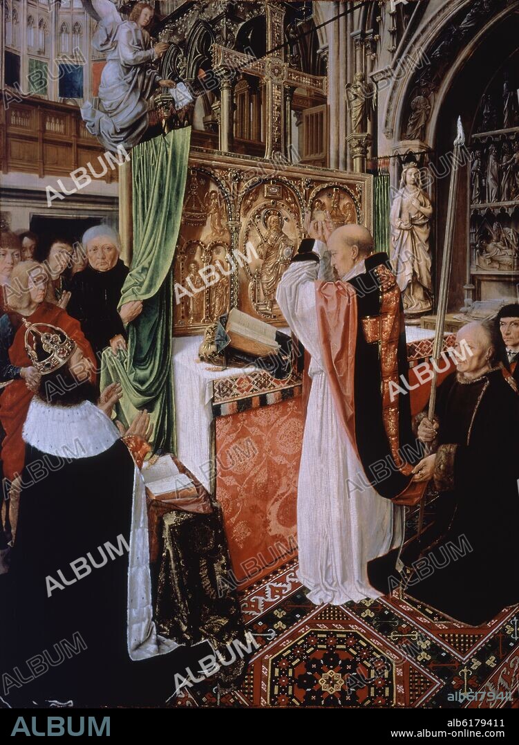 MAESTRO DE SAN GIL. LA MISA DE SAN GIL - 1500 - TECNICA MIXTA/TABLA - 616x457 - nº Cat 4681.