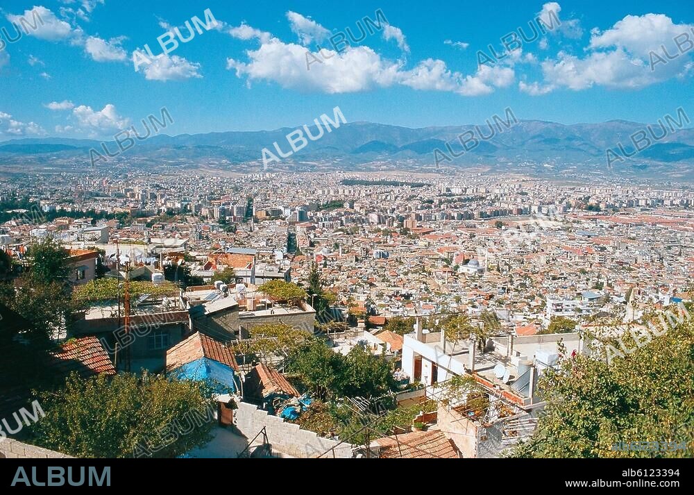 Antakya / Antiochia (Prov.Hatay, Südküste, Türkei).-Blick über die Stadt.-Foto, undat.