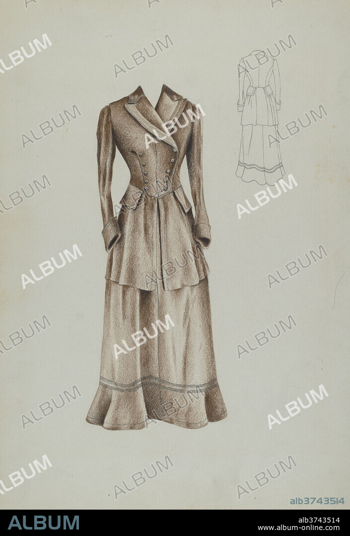 RAY PRICE. Coat Suit. Dated: c. 1937. Dimensions: overall: 35.5 x 24 cm (14 x 9 7/16 in.). Medium: watercolor and graphite on paper.