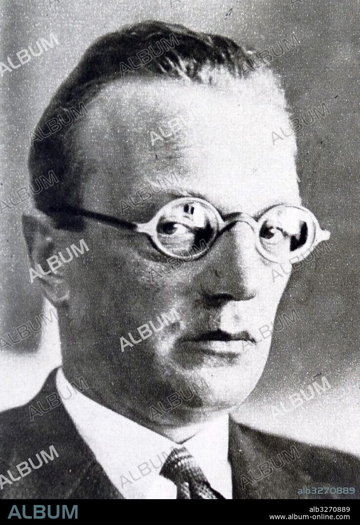 Photographic portrait of Arthur Seyss-Inquart (1892-1946) an Austrian Nazi politician who served as Chancellor of Austria and later served as the Third Reich in the General Government of Poland and as Reichskommissar in the Netherlands. Dated 20th Century.