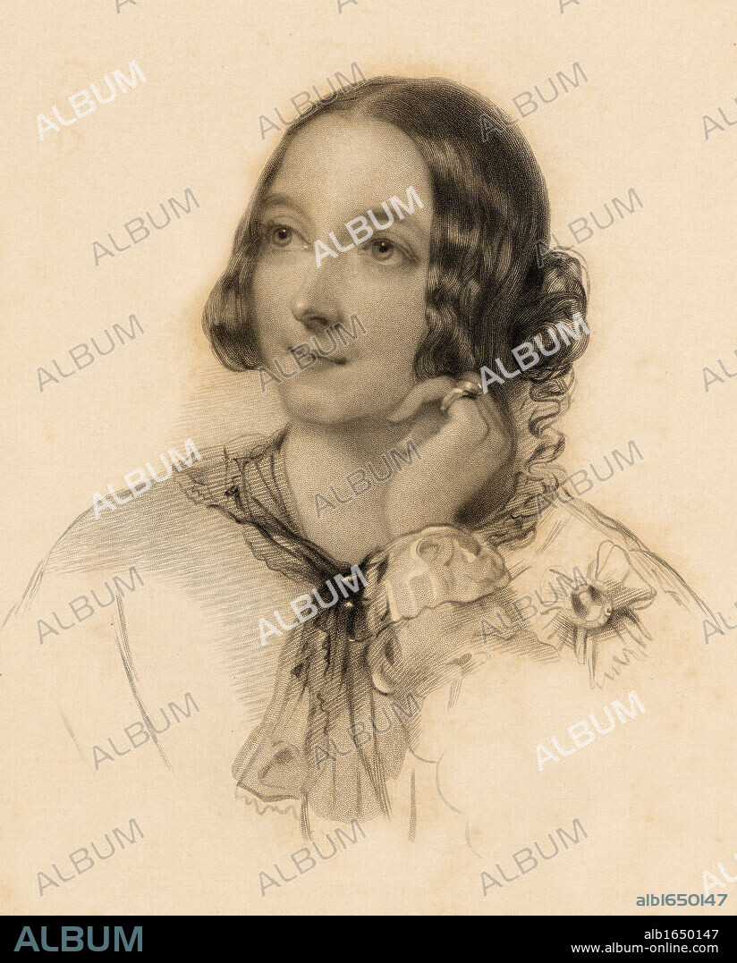 The Honourable Matilda Paget, 1837-1855. Maid of Honour to Queen Victoria. Drawn by J. Hayter, engraved by B. Eyles.