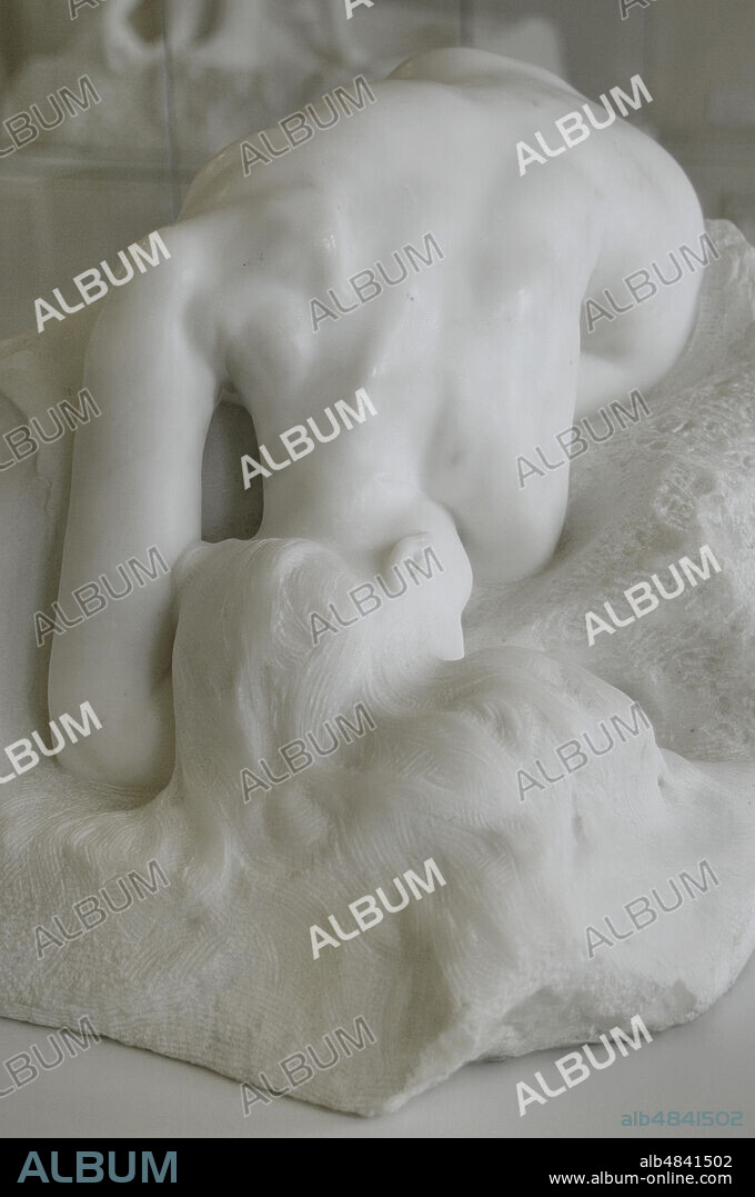 Auguste Rodin (1840-1917). Escultor francés. La Danaide,1889. Mármol esculpido por Jean Escoula. Museo Rodin. París. Francia.