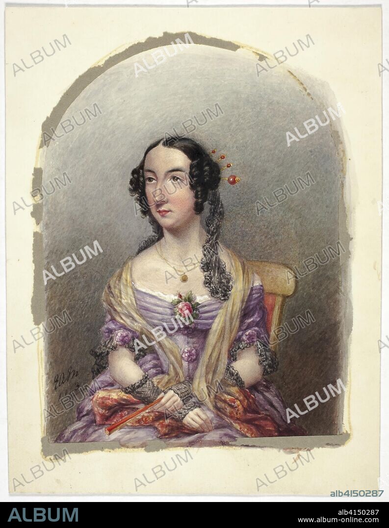 Lady Georgina Murray. Elizabeth Murray; English, c. 1815-1882. Date: 1843. Dimensions: 243 mm × 188 mm. Watercolor with traces of white gouache and varnish, over traces of graphite, on cream board. Origin: England.