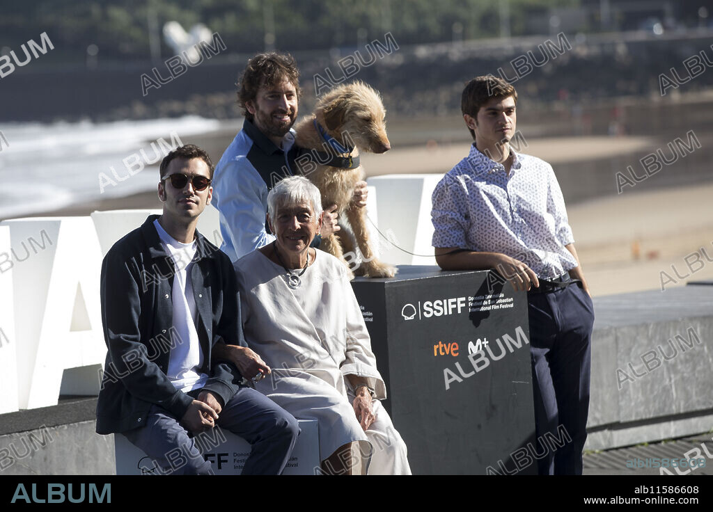 Ignacio Sanchez Perez, actress Lola Cordon, director Daniel Sanchez Arevalo and actor Biel Montoro attended Diecisiete (Seventeen) during 67st San Sebastian International Film Festival at Kursaal Palace on September 27, 2019 in Donostia / San Sebastian, Spain.