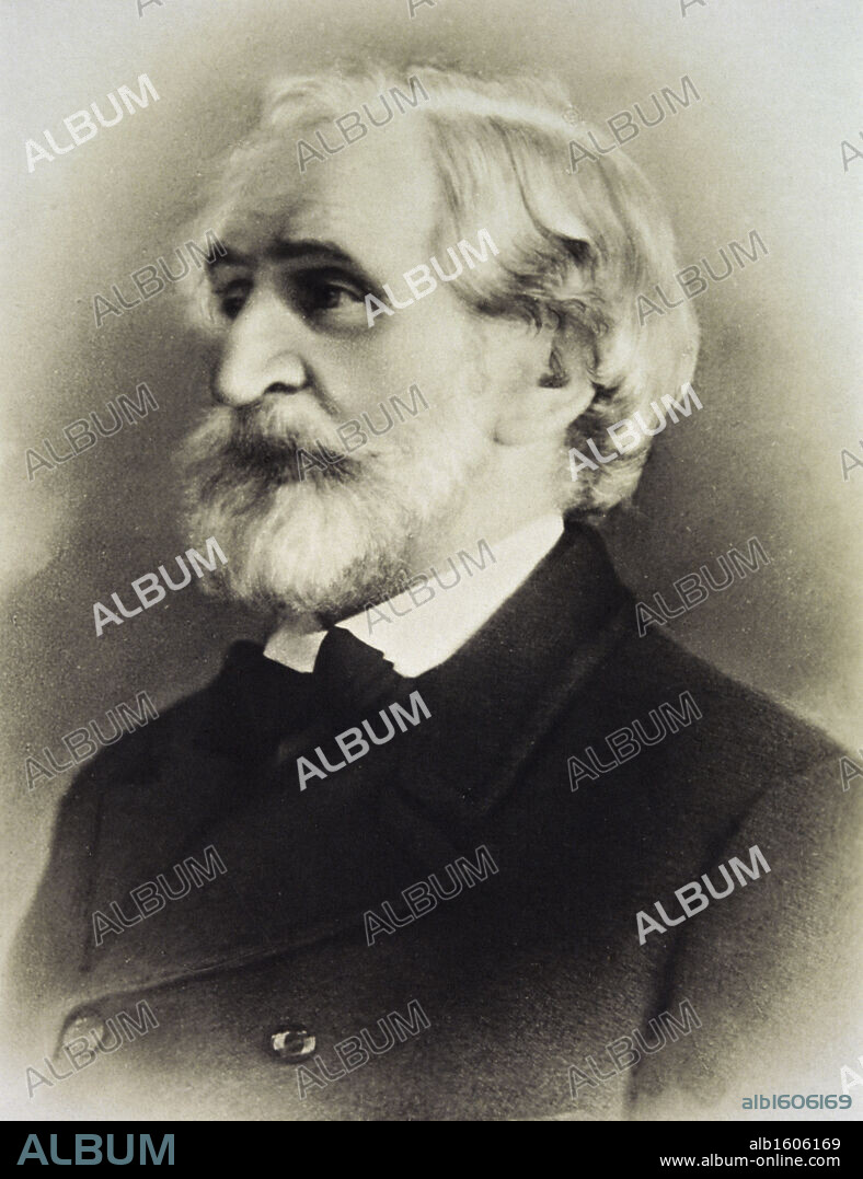 The Composer Giuseppe Verdi  Artist Unknown.