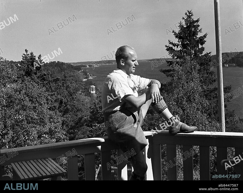 ARKIV 1942. Set Svanholm (1904-1964), operasångare (tenor), en av 1900-talets stora Wagnertolkare. Operachef i Stockholm 1956-1963.. Set Svanholm swedish worldfamous operasinger. Director at Stockholm Opera 1956-1963.. Foto: TT Historical/1900. Scanpix Sweden.