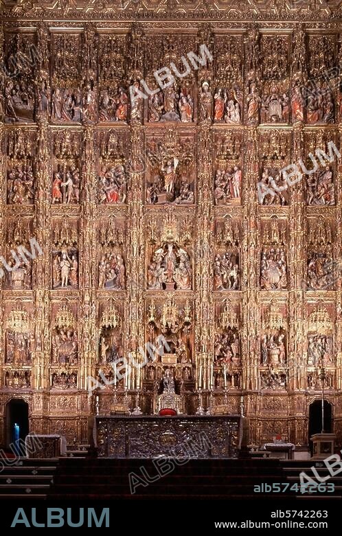 Sevilla, Kathedrale, Hauptaltar Filmsize: Kleinbild/24 × 36 mm.