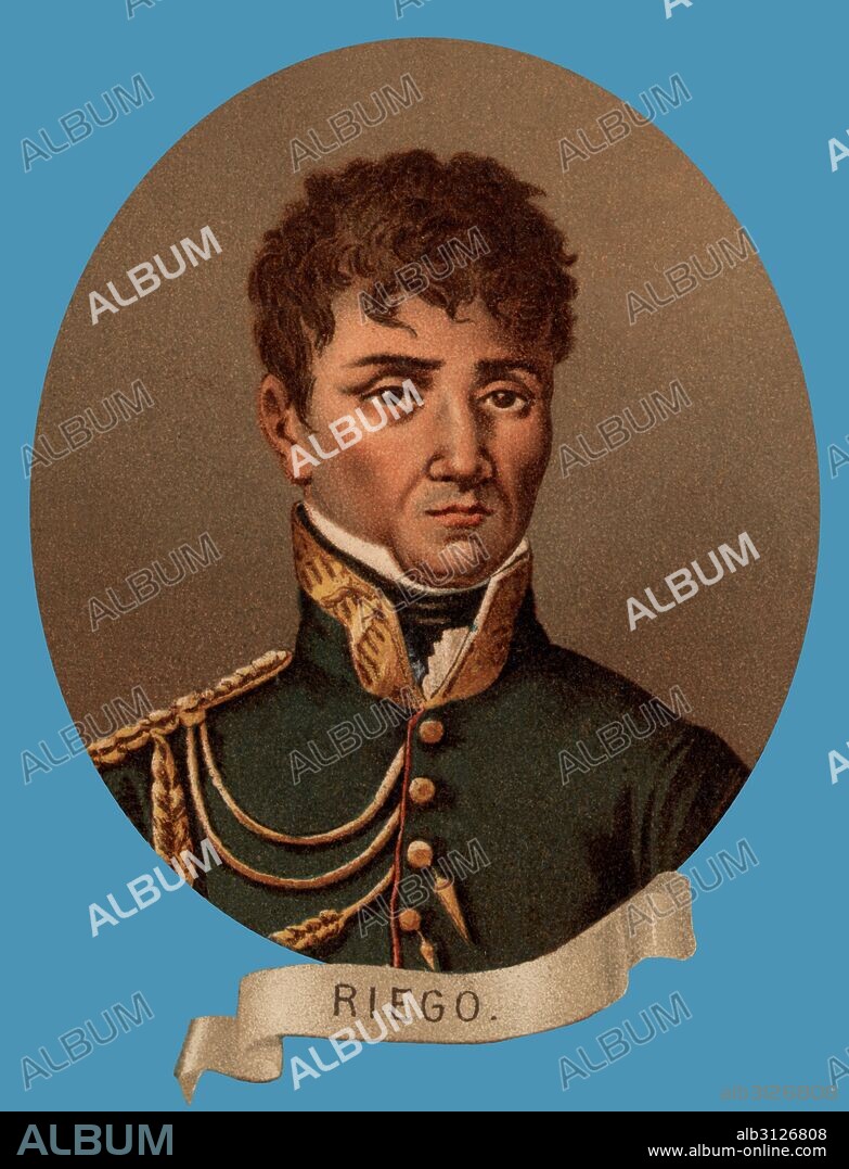 Rafael Riego Núñez (1784-1823), general y político español; se sublevó en Cabezas de San Juan y murió ahorcado en Madrid.