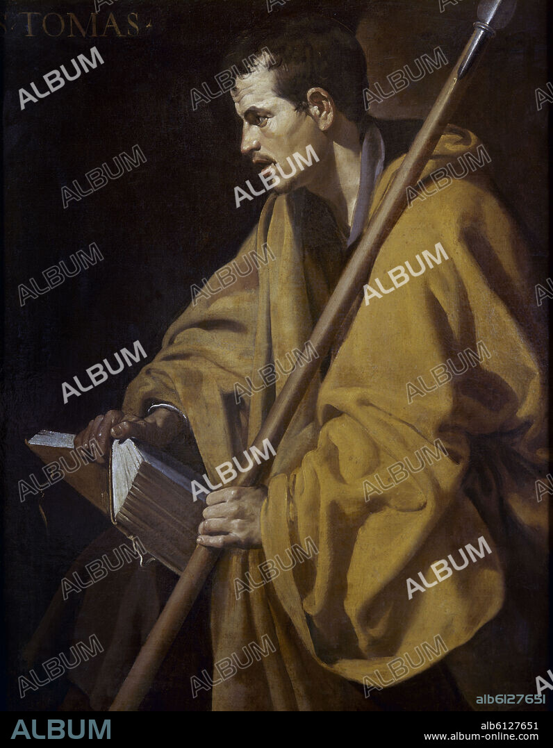 DIEGO VELAZQUEZ (1599-1660). 'Saint Thomas the Apostle', 1618-1620, Oil on canvas, 95 x 73 cm.