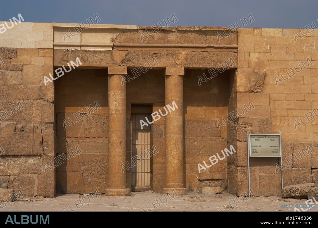Egypt. Old Kingdom. 5th Dynasty. Mastaba of Senedjemib Inti, vizier furing the reign of paraoh Djedkare Isesi. Exterior view. 24th-25th century BC. Giza pyramid complex.