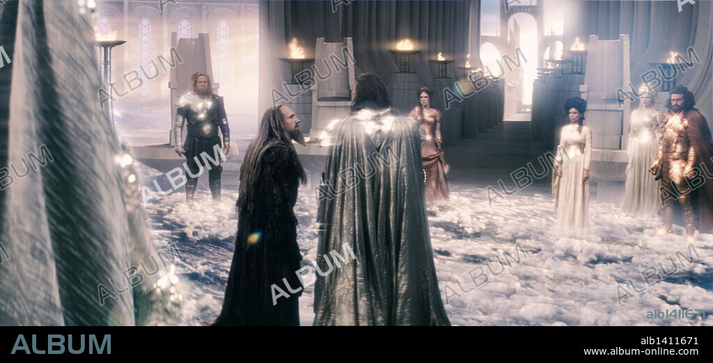 CHARLOTTE COMER, JANE MARCH, LIAM NEESON, NATHALIE COX, PAUL KYNMAN, RALPH FIENNES and TAMER HASSAN in CLASH OF THE TITANS, 2010, directed by LOUIS LETERRIER. Copyright WARNER BROSS PICTURES/THE ZANUCK COMPANY/THUNDER ROAD.