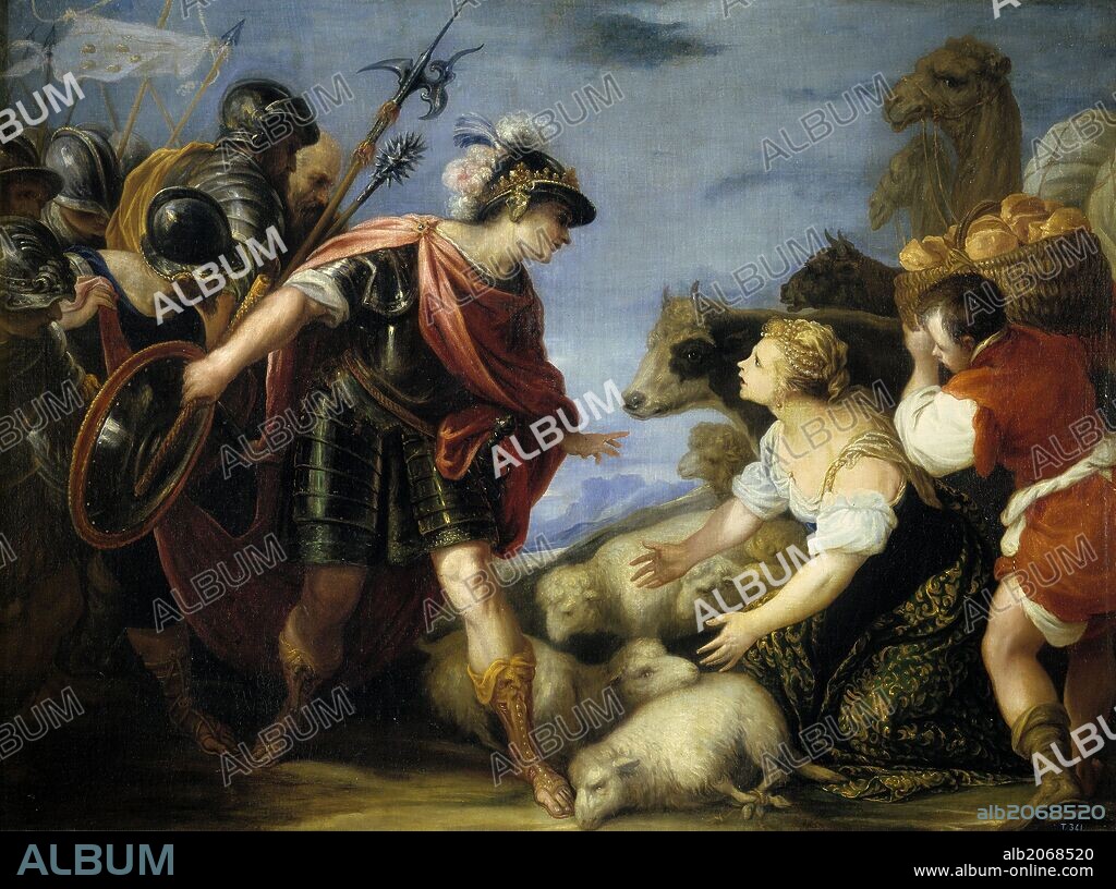 JUAN ANTONIO DE FRÍAS Y ESCALANTE. Juan Antonio de Frías y Escalante / 'the prudent Abigail', 1667, Spanish School, Oil on canvas, 113 cm x 152 cm, P00698.