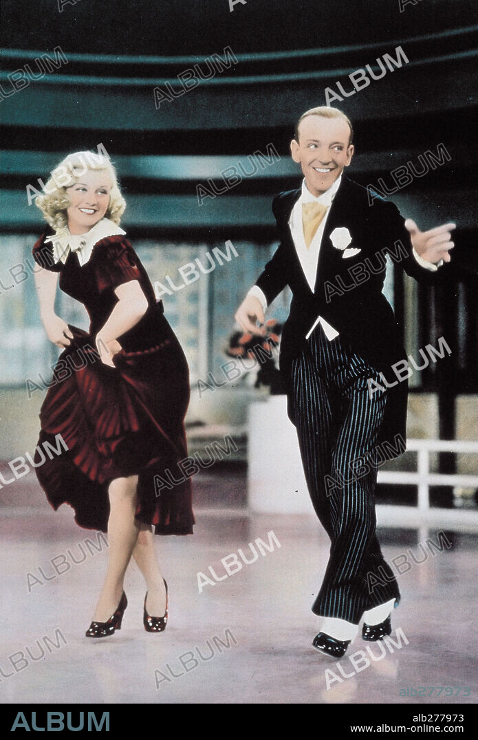 FRED ASTAIRE et GINGER ROGERS dans SWING TIME, 1936, réalisé par GEORGE STEVENS. Copyright RKO.