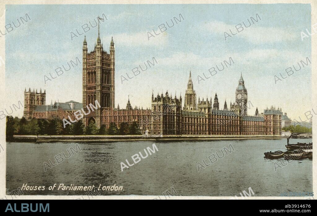 Houses of Parliament, Westminster, London, 20th century. The House of Commons and the House of Lords reside in the Palace of Westminster, an icon of London, Britain and British government. The oldest part of the palace is Westminster Hall, built by King William Rufus, son of William the Conqueror, in 1097. Much of the present building was designed by Charles Barry and Augustus W Pugin, and was constructed between 1837 and 1858, when the clock tower was completed.