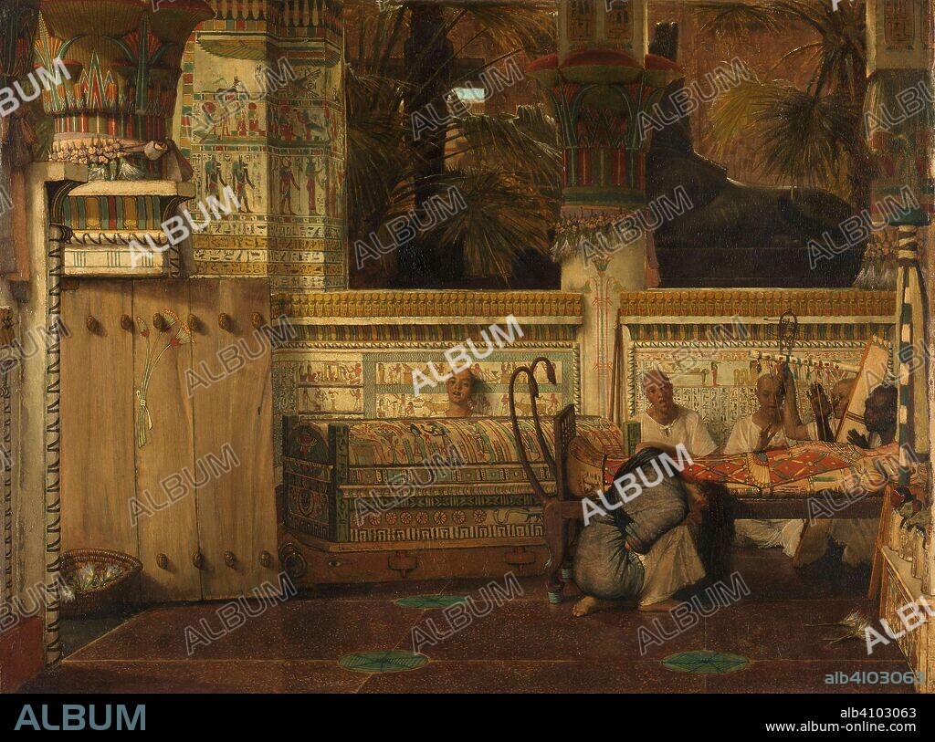LAWRENCE ALMA-TADEMA. The Egyptian Widow. Dating: 1872. Measurements: h 74.9 cm × w 99.1 cm.