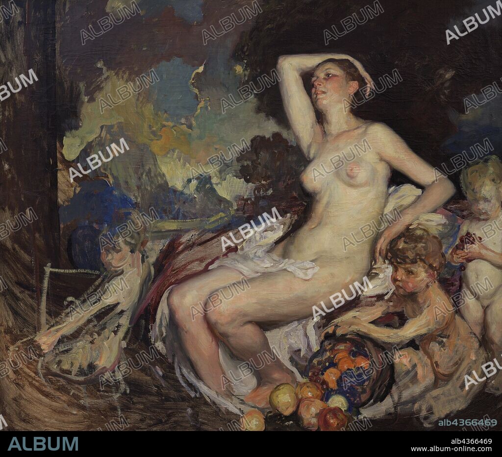 Fernando Alvarez de Sotomayor (1875-1960). Spanish painter. Ceres or Nude, 1946. Museum of Fine Arts. A Coru–a, Galicia, Spain. (On loan, Prado Museum, Madrid).