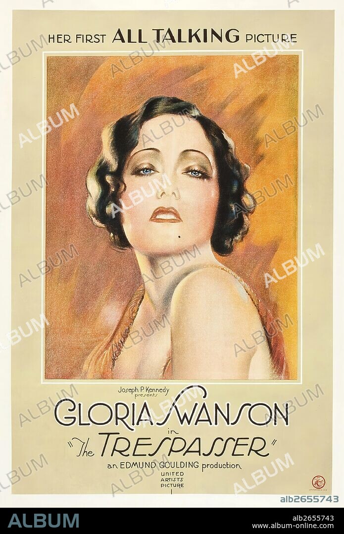 Poster de LA INTRUSA, 1929 (THE TRESPASSER), dirigida por EDMUND GOULDING. Copyright UNITED ARTISTS.