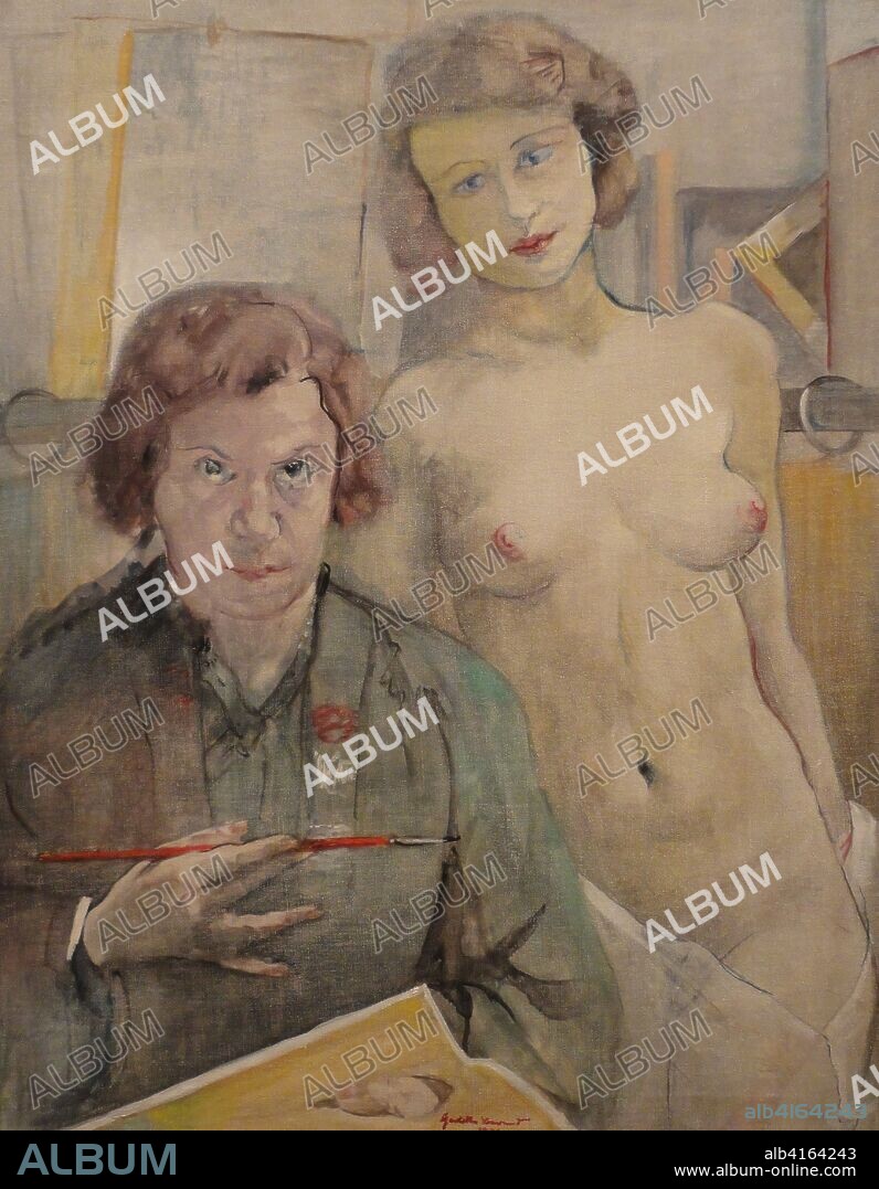 Charlotte Berend-Corinth: Self-Portrait with Model. 1931.