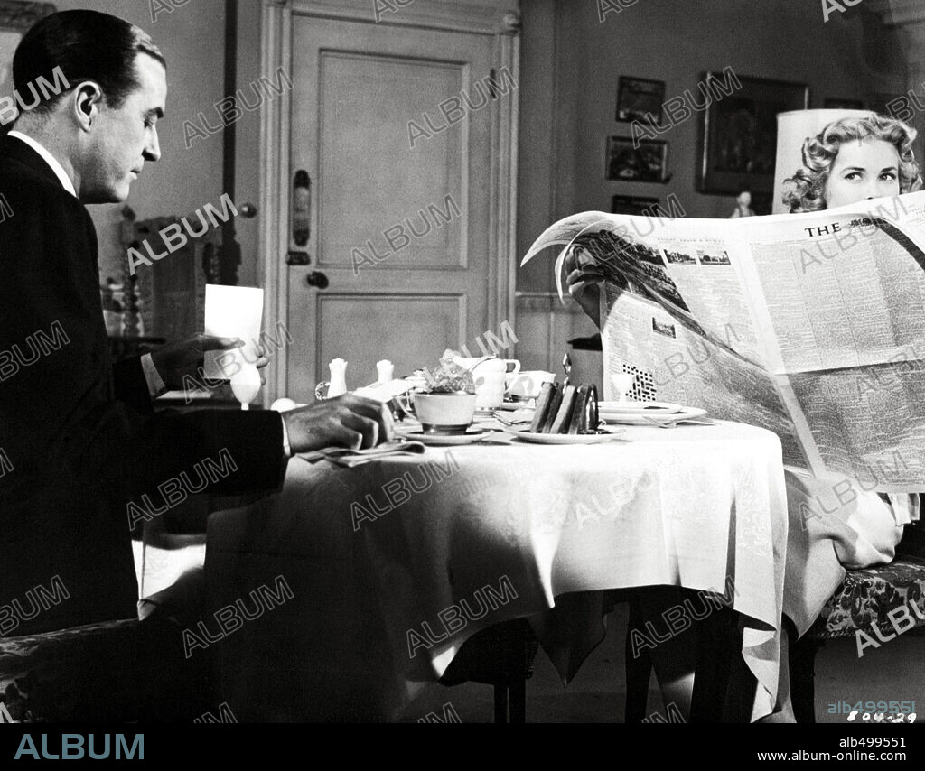 GRACE KELLY und RAY MILLAND in DIAL M FOR MURDER, 1954, unter der Regie von ALFRED HITCHCOCK. Copyright WARNER BROS.