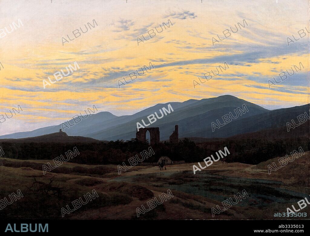 CASPAR DAVID FRIEDRICH. Ruins of Eldena Abbey in the Riesengebirge.