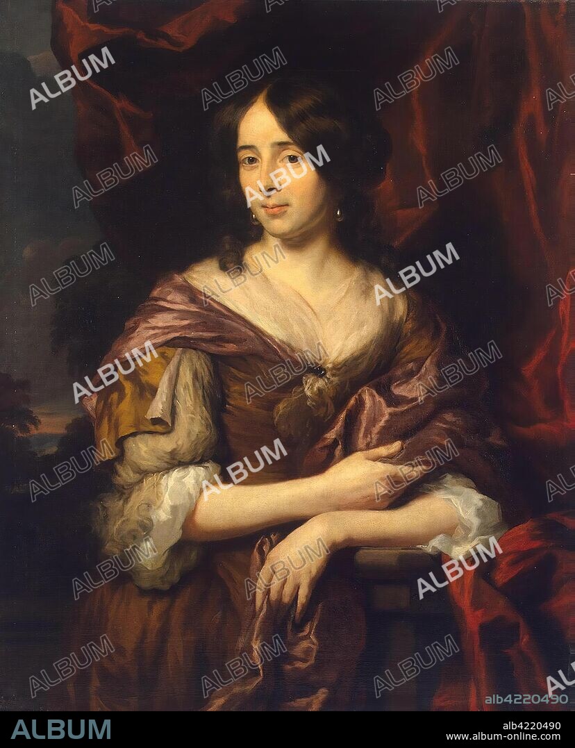 NICOLAES MAES. 'Portrait of a Young Woman'. Holland, 1678. Dimensions: 94x76 cm.
