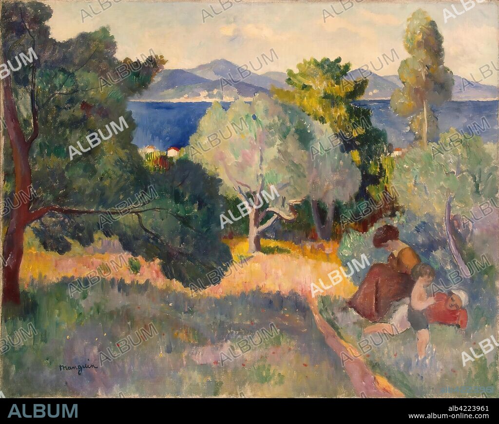 HENRI MANGUIN. 'Walk in St Tropez'. France, 1905. Dimensions: 73x91,5 cm.