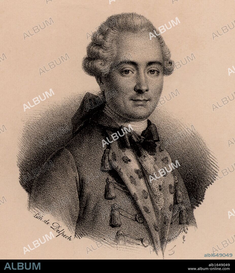 Jean Francois de La Harpe (1739-1803) French poet and critic. Supported French Revolution of 1789 for a while, but from 1794 changed allegiance to church and monarchy. Lithograph c1820 (Photo by: Universal History Archive/UIG via Getty Images).