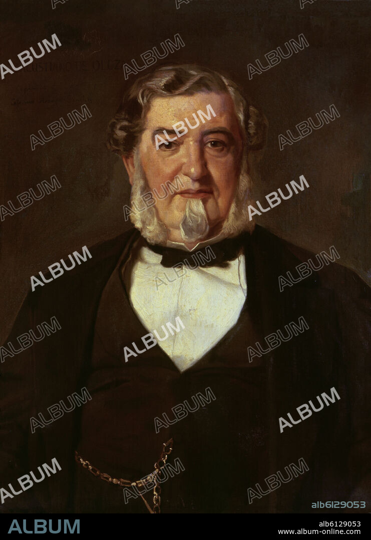 CEFERINO ARAUJO SÁNCHEZ. SALUSTIANO OLOZAGA - 1805/1873 - MINISTRO DE ISABEL II.