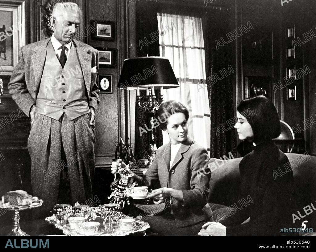 ALAN NAPIER, DIANE BAKER and TIPPI HEDREN in MARNIE, 1964, directed by ALFRED HITCHCOCK. Copyright UNIVERSAL PICTURES.