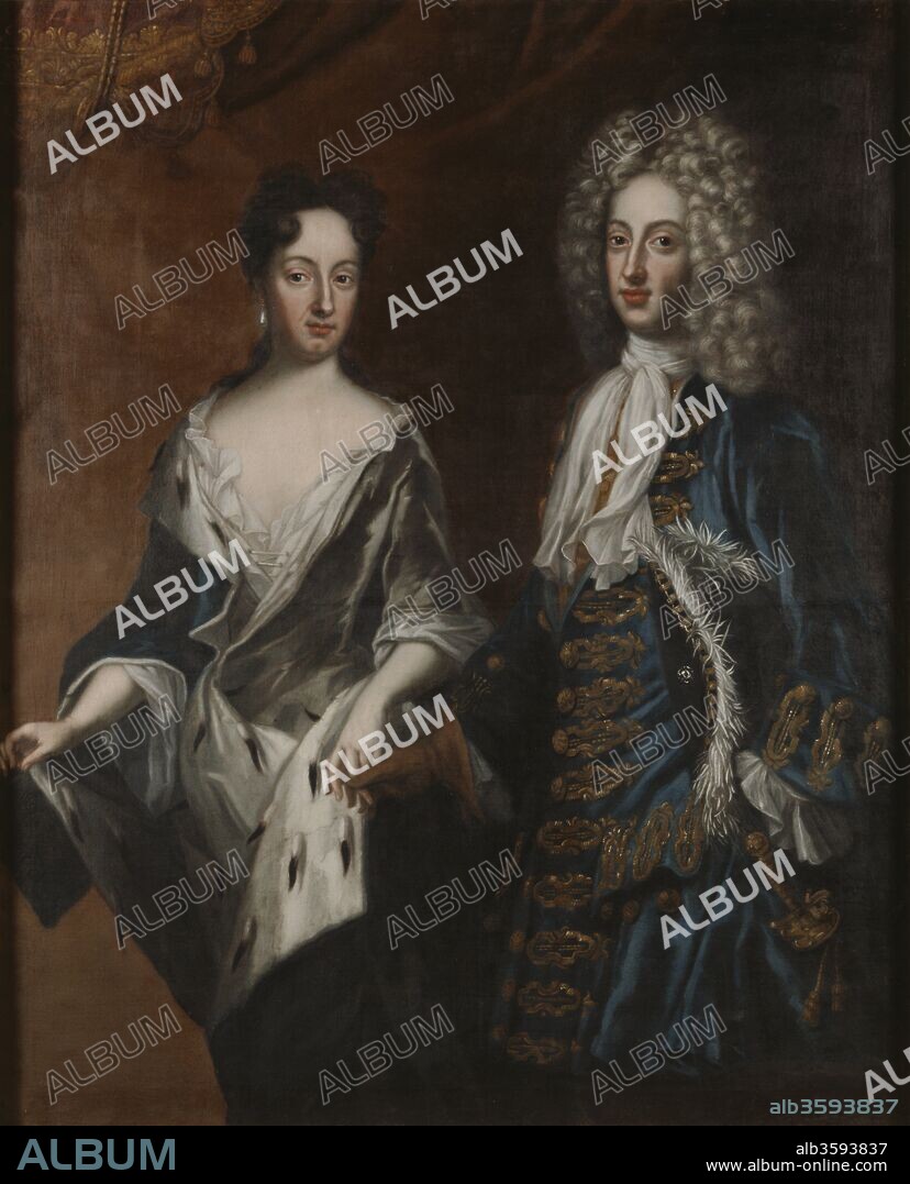 KRAFFT, DAVID, VON. Frederick IV (1671-1702), Duke of Holstein-Gottorp and Duchess Hedvig Sophia (1681-1708).