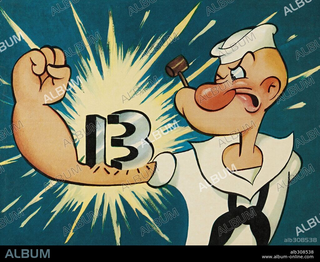 POPEYE THE SAILOR, 1960. Copyright KING FEATURES SYNDICATE.