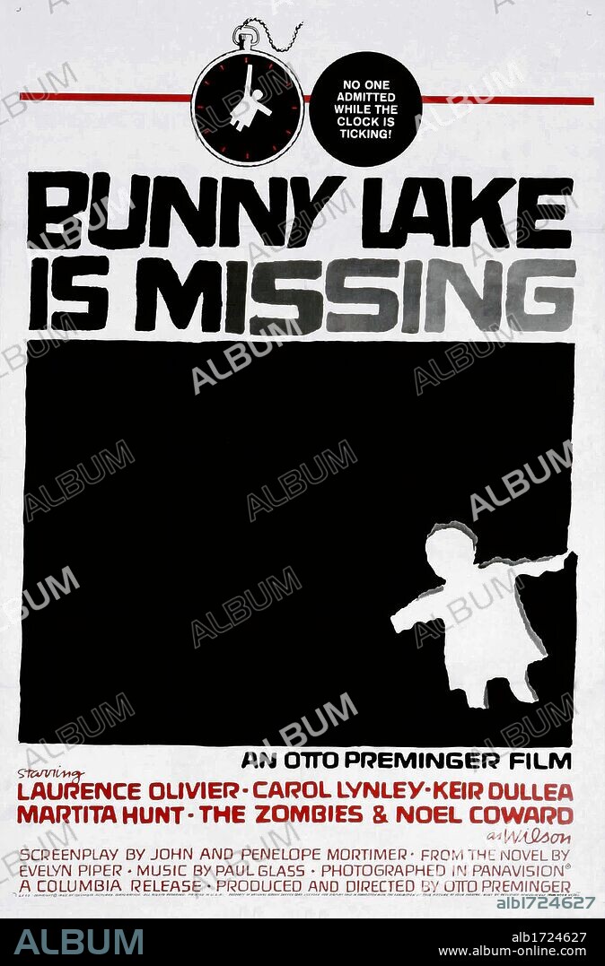 Poster de EL RAPTO DE BUNNY LAKE, 1965 (BUNNY LAKE IS MISSING), dirigida por OTTO PREMINGER. Copyright COLUMBIA PICTURES.