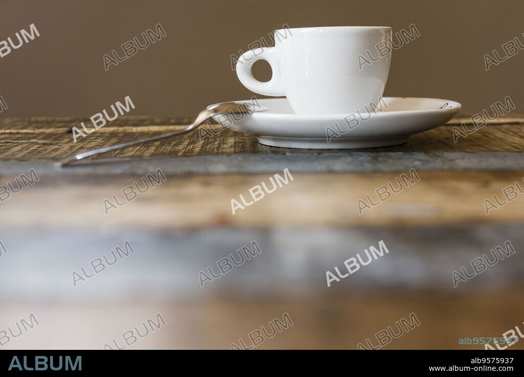 cup of lonely cafe restaurant S'Escrivania, Porreres, Mallorca, balearic islands, spain, europe.