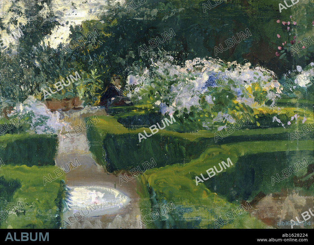 Garden in Granada  c.1912  John Singer Sargent (1856-1925/American)  Oil on Canvas  Private Collection.