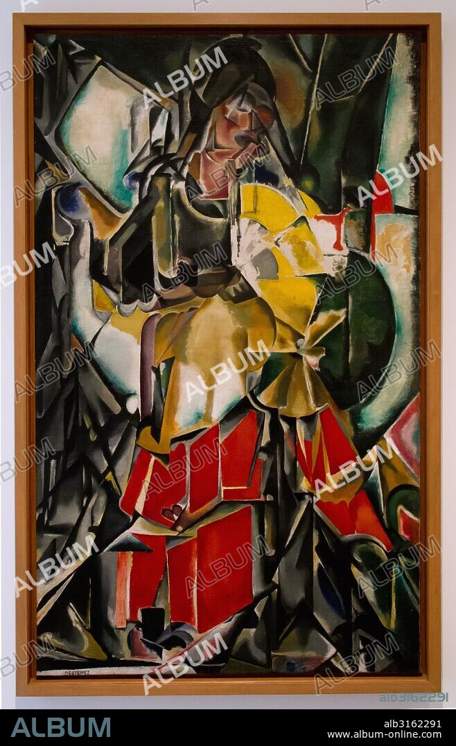 " MUJER CON ABANICO" (1916) DE MARIA BLANCHARD.