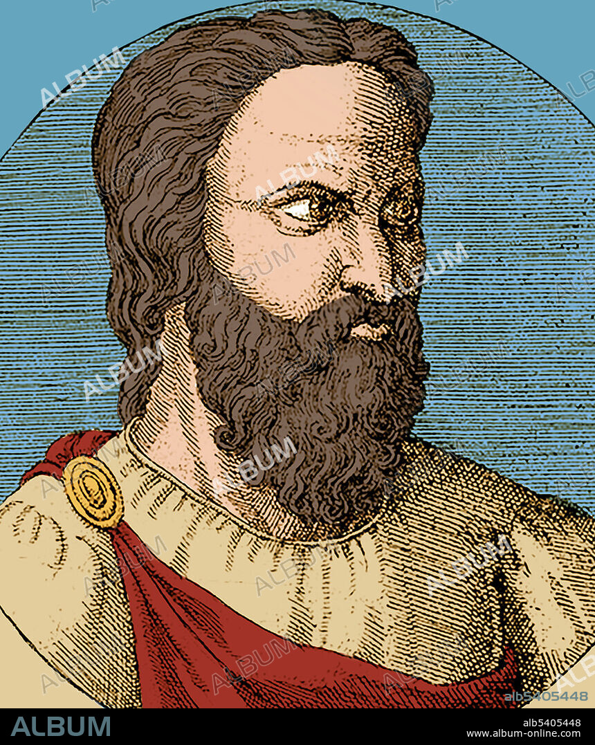 Aretaeus was a celebrated Greek physician who probably lived in Cappadocia in the second half of the second century AD, part of the Roman Empire. His eight treatises on diseases are among the most important Greco-Roman medical works. He wrote the first known descriptions of celiac disease and diabetes, and refined definitions of many other diseases. Colorized.