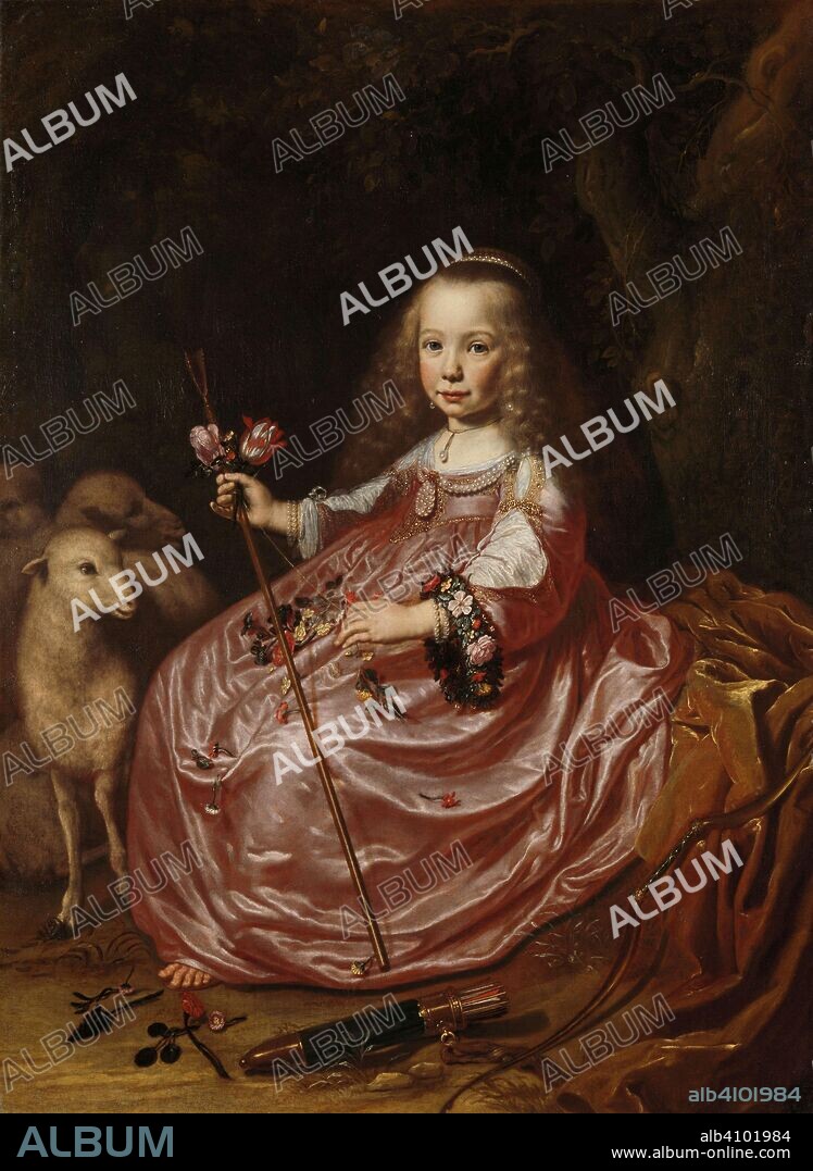 DIRCK DIRCKSZ. VAN SANTVOORT. Portrait of Clara Alewijn. Clara Alewijn (1635-74(. Daughter of Abraham Alewijn and Geertruid Hooftman. Dating: 1644. Measurements: h 122 cm × w 89.5 cm; d 7.8 cm.