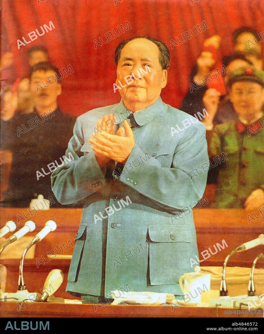 Chairman Mao addressing a plenary meeting, of the Central Committee of the Communist Party of China. 1960. Mao Zedong (1893 - September 9, 1976), was a Chinese communist revolutionary who became the founding father of the People's Republic of China (PRC), which he ruled as the Chairman of the Communist Party of China from its establishment in 1949 until his death.