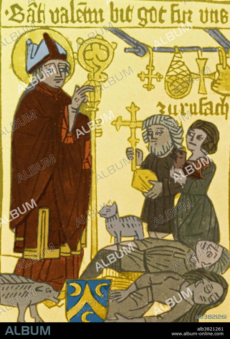 The black death swept through Europe, leaving no country untouched, before it reached England. This is a German Pestblatt carried to protect the owner from pestilence. The Black Death (1340-1400) was one of the most devastating pandemics in human history, resulting in the deaths of an estimated 75 to 200 million people and peaking in Europe in the years 1348-50. A pandemic is an epidemic of infectious disease that has spread through human populations across a large region (multiple continents, or even worldwide).