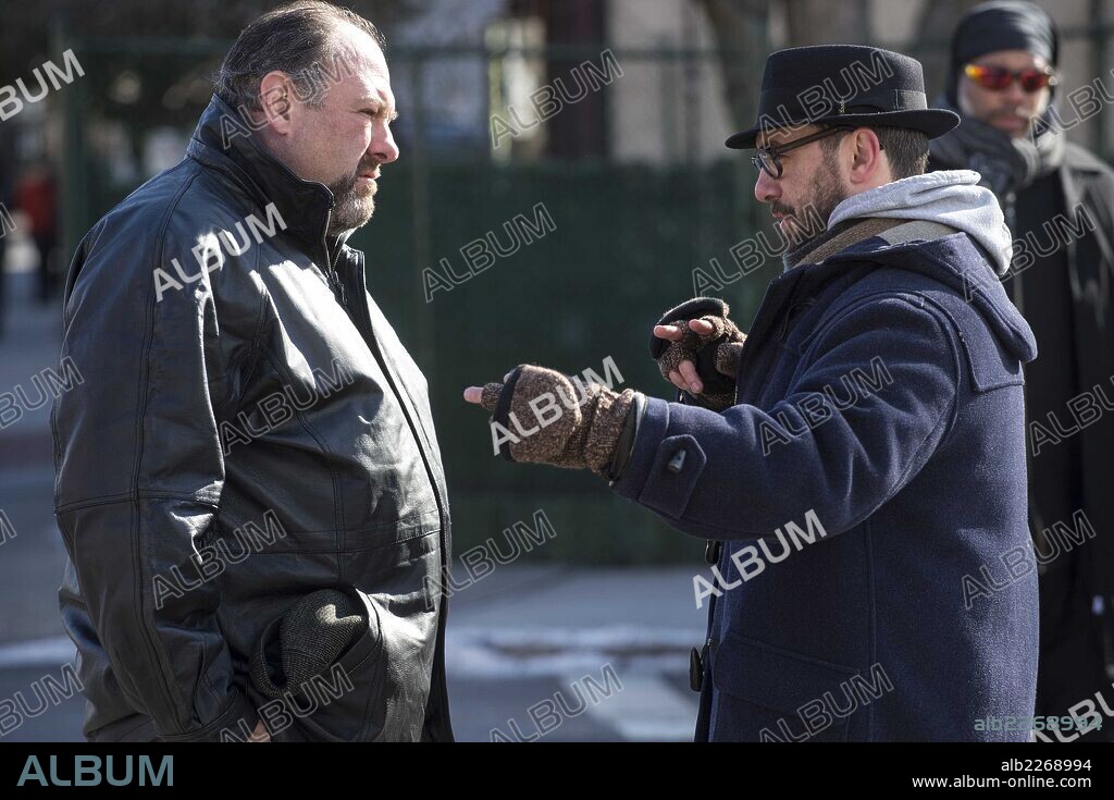 JAMES GANDOLFINI and MICHAEL R. ROSKAM in THE DROP, 2014, directed by MICHAEL R. ROSKAM. Copyright CHERNIN ENTERTAINMENT/FOX SEARCHLIGHT PICTURES.