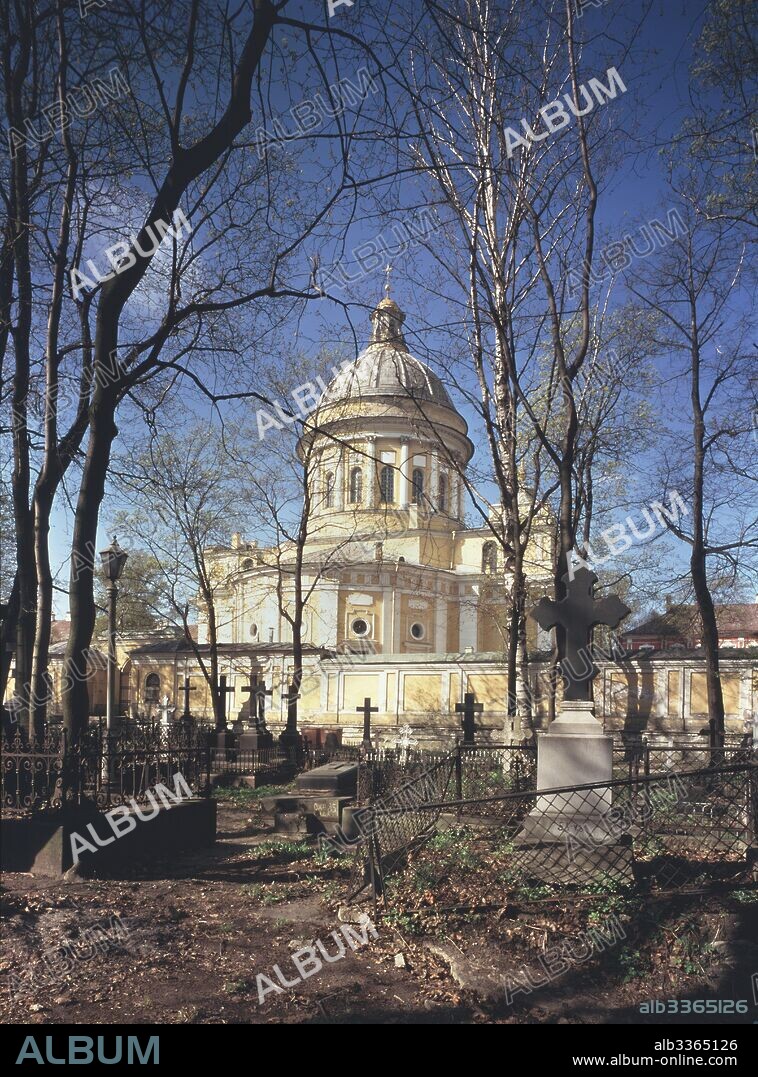 IVAN YEGOROVICH STAROV. The Trinity Cathedral of the Alexander Nevsky Lavra in Saint Petersburg.