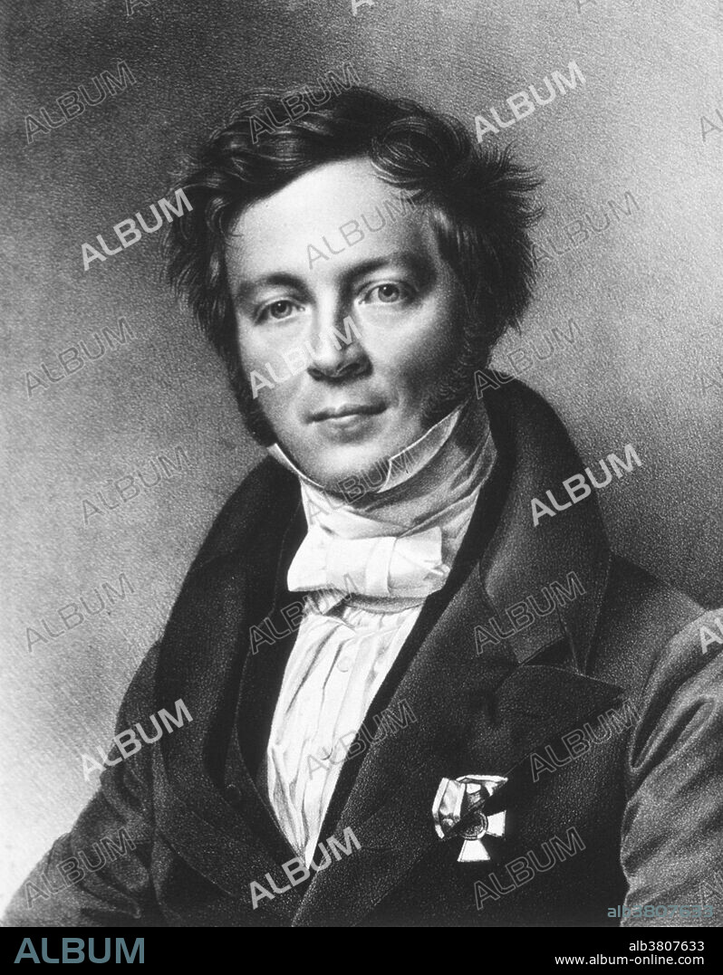 Eilhard Mitscherlich (January 7, 1794 - August 28, 1863) was a German chemist. In 1818 he went to Berlin and made analyses of phosphates and phosophites, arsenates and arsenites, confirming the conclusions of Berzelius as to their composition. His observation that corresponding phosphates and arsenates crystallize in the same form was the germ from which grew the theory of isomorphism which states that compounds crystallizing together probably have similar structures and compositions. In 1827 he showed that the salts of selenic acid are isomorphous with the sulphates and later he proved the same thing is true of the manganates, sulfates, permanganates and perchlorates. In 1833 Mitscherlich made a series of careful determinations of the vapor densities of a large number of volatile substances, confirming the law of Gay-Lussac. Mitscherlich was an honorary member of almost all the great scientific societies. In 1861 symptoms of heart disease made their appearance. He died at the age of 69.
