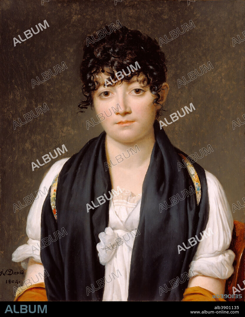 JACQUES LOUIS DAVID. Suzanne Le Peletier de Saint-Fargeau. Date/Period: 1804. Painting. Oil on canvas. Height: 603 mm (23.74 in); Width: 495 mm (19.48 in).