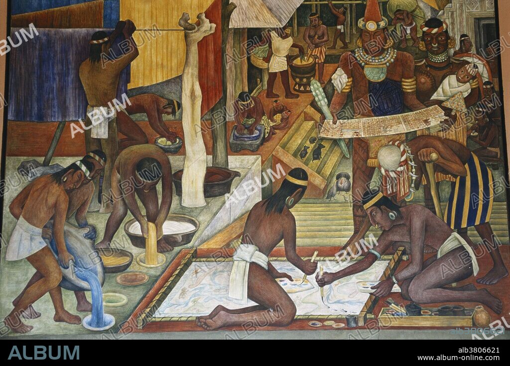 Tarascan Culture by Diego Rivera