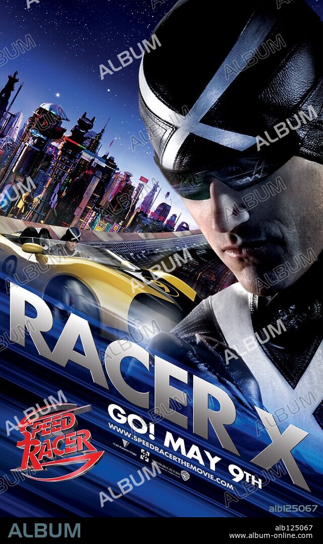 Poster of SPEED RACER, 2008, directed by ANDY WACHOWSKI and LARRY WACHOWSKI. Copyright WARNER BROS PICTURES/ANARCHOS PROD./SILVER PICT.