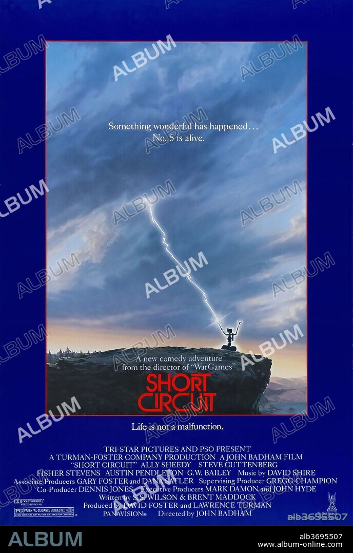 Poster of SHORT CIRCUIT, 1986, directed by JOHN BADHAM. Copyright TRI STAR PICTURES.