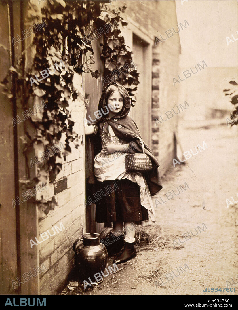 Little Red Riding Hood, Henry Peach Robinson, English, 18301901, 1858, Albumen print, Made in England, Europe, Photographs, image: 9 3/16 x 7 3/8 in. (23.3 x 18.7 cm).