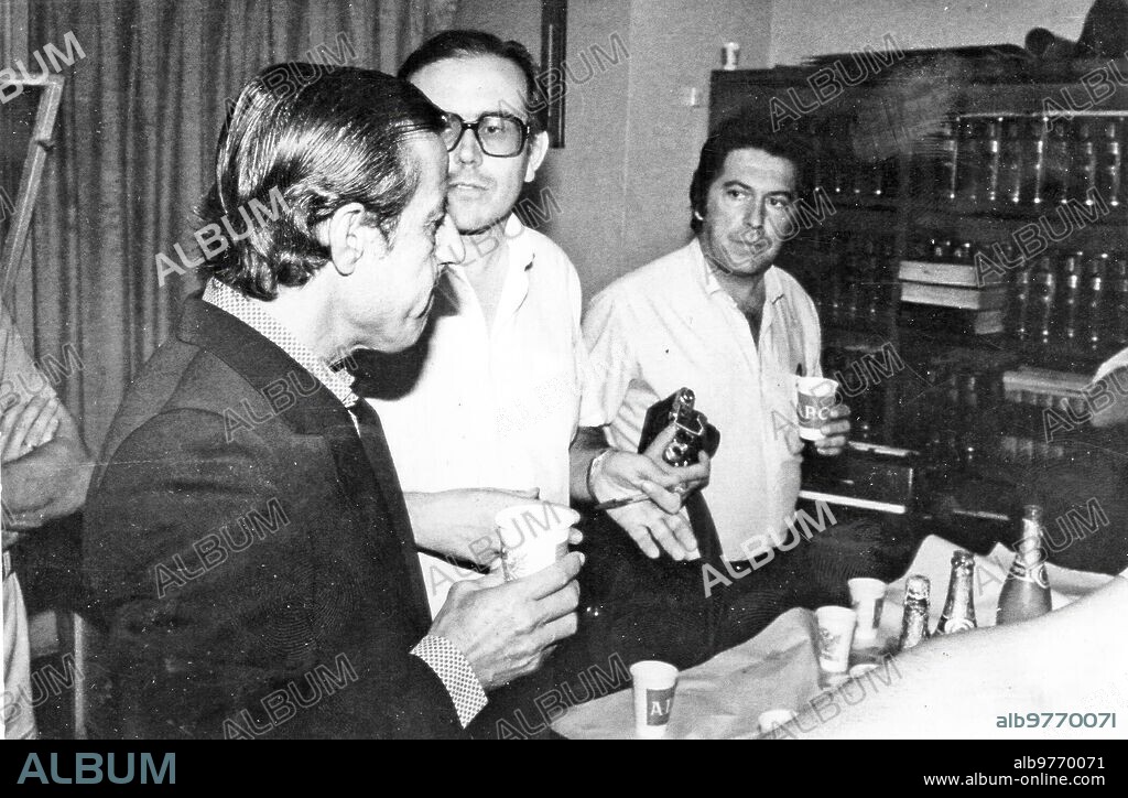 16 octubre 1983. Manolo Vázquez en una visita A Abc de Sevilla.