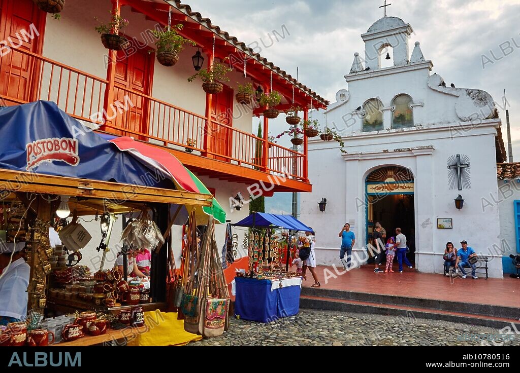 Pueblito Paisa, Cerro Nutibara, Medellin, Antioquia, Colombia, South America.